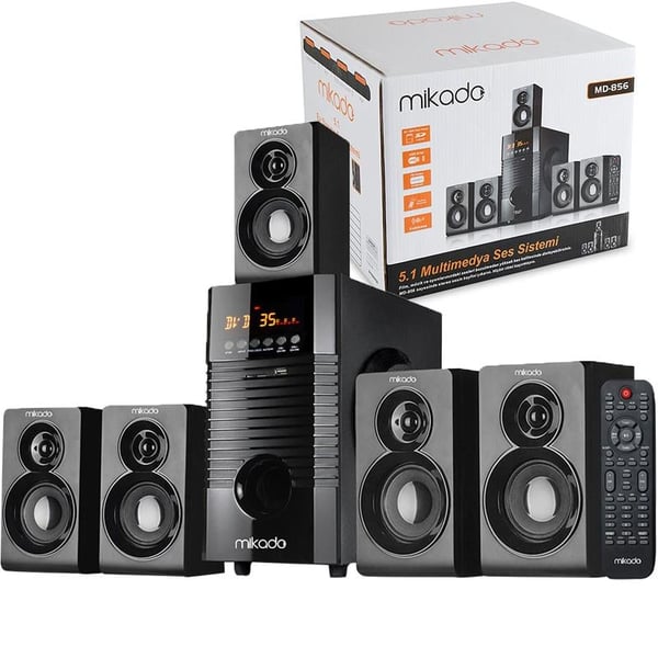 MIKADO MD-856 BT 5+1 USB+SD+FM DESTEKLİ MULTIMEDIA BLUETOOTH SPEAKER - HOPARLÖR
