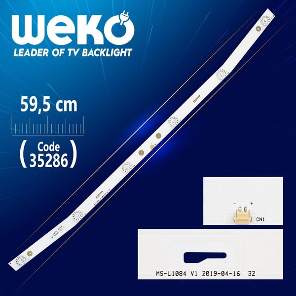 MS-L1084 V3 - A3 M192 TD C 0X - R72-32D04-020-13 6 LEDLİ 59.5 CM (WK-918)