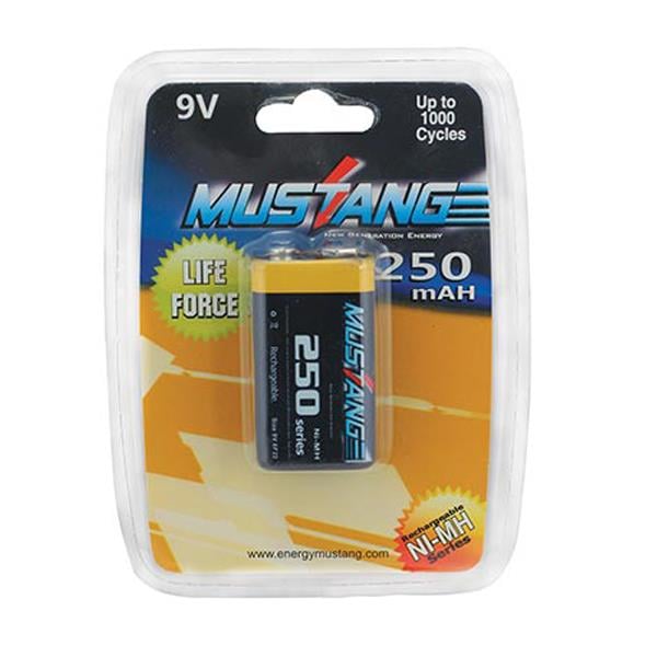 MUSTANG 9 VOLT - 250 MAH ŞARJLI PİL