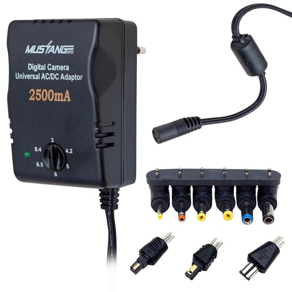 MUSTANG MS2500D 3 VOLT - 8.4 VOLT - 2.5 AMPER ÇOK UÇLU AYARLI KADEMELİ ADAPTÖR