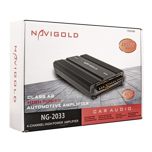NAVIGOLD NG-2033 4 KANAL MAX 3000 WATT OTO AMFİ