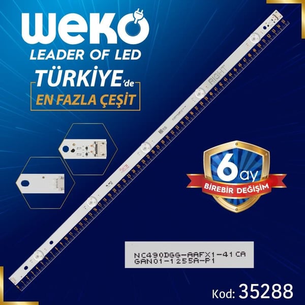 NC490DGG-AAFX1-41 CA - GAN01-1255A-P1 (RIGHT) 55.5 CM TV LED BAR