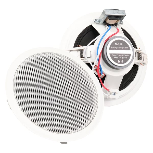 NO-TEL NOT TH 6CTW 6'' 16 CM 20 WATT BEYAZ ALÇIPAN TRAFOLU HOPARLÖR