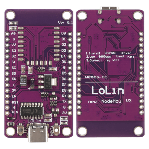 NODEMCU LUA ESP07 BASEBOARD Fiyatı - Merter Elektronik