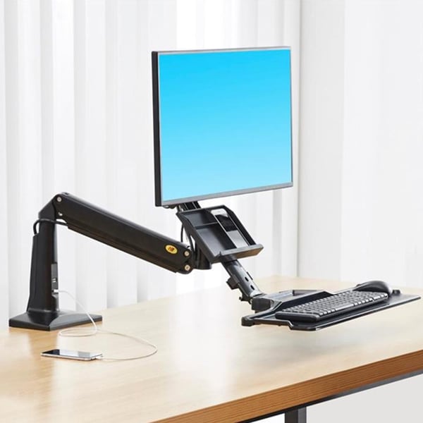 NORTH BAYOU NB35 19- 27 PROFESYONEL AMORTİSÖRLÜ TEK KOL LCD / LED MONİTÖR TUTUCU STAND ASKI APARATI