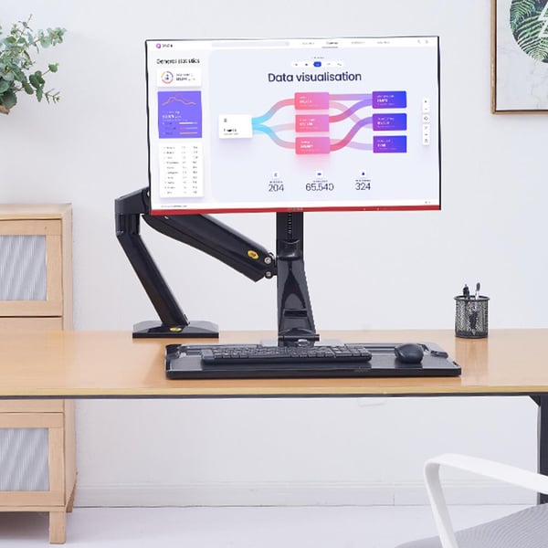 NORTH BAYOU NB40 22 - 32 PROFESYONEL AMORTİSÖRLÜ TEK KOL LCD / LED MONİTÖR TUTUCU STAND ASKI APARATI