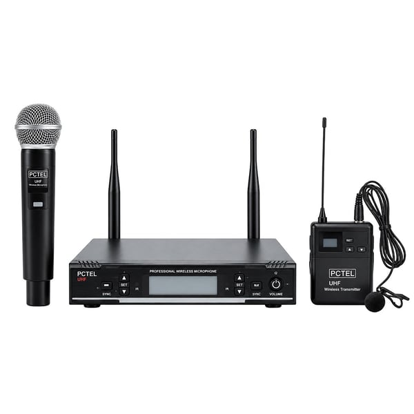 NOTEL NOT-16 UHF 2X100 KANAL ÇİFTLİ KABLOSUZ EL VE YAKA MİKROFON SETİ