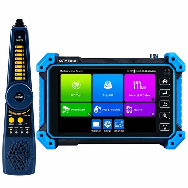 NOVACOM NVC-IPC5100C PLUS V2 5.4'' IPS EKRAN IP-TVI-CVI-AHD KAMERA TEST CİHAZI