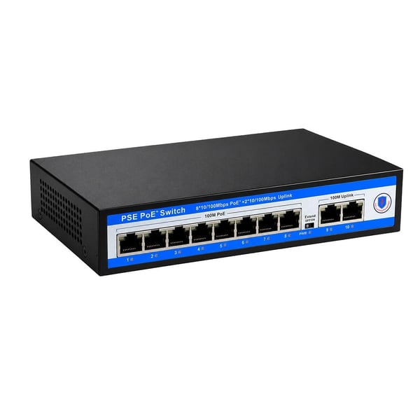 NOVACOM NVC-PSE0820 100/1000MBPS 8 PORT POE + 2 PORT UPLİNK SWITCH Fiyatı - Merter Elektronik