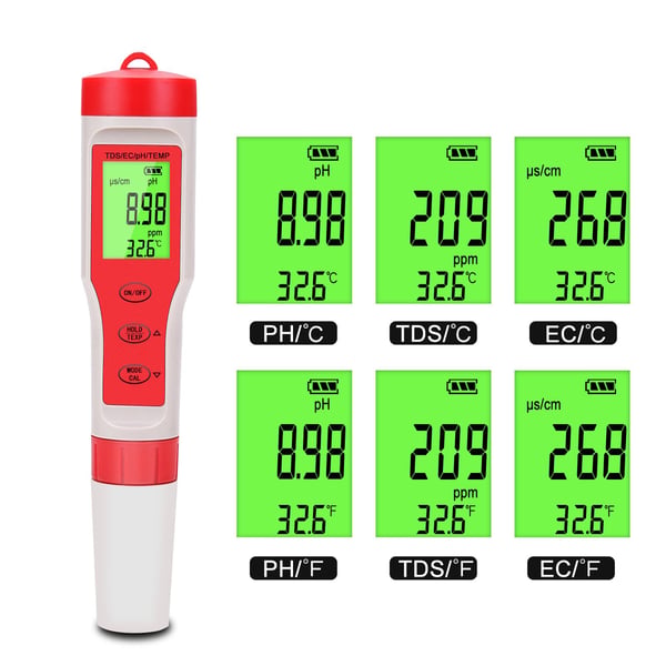NOYAFA EZ-9908 DIGITAL 4IN1 SU KALİTE TEST CİHAZI