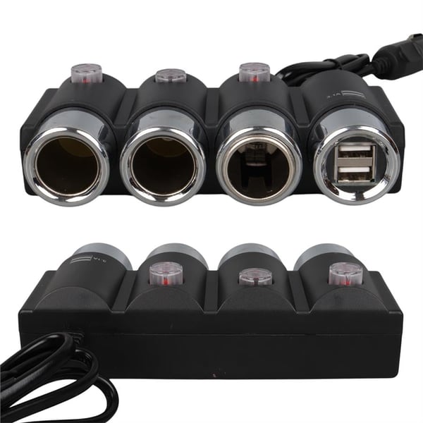 Olesson 1508 12-24V 3Lü Çift Usbli 120W 80 Cm Kablolu Araç Çakmak Çoklayıcı Fiyatı - Merter Elektronik