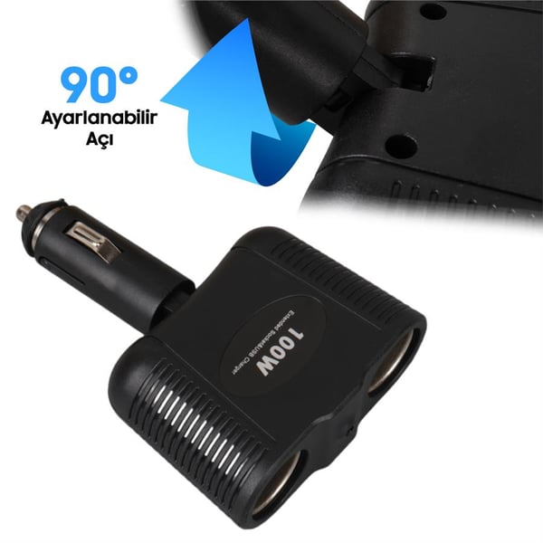 Olesson 1643 12-24V Çiftli 100W Araç Çakmak Çoklayıcı Fiyatı - Merter Elektronik