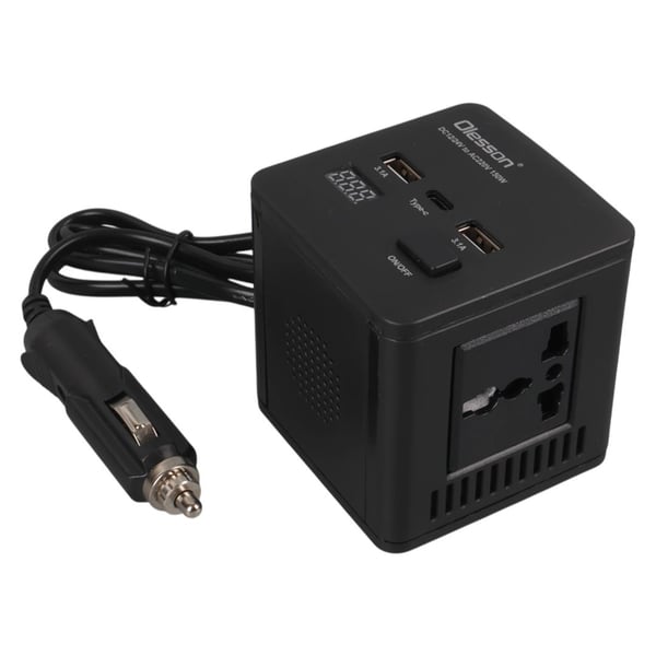 Olesson 1663 12-24V Type-C+ Çift Usbli 150W Araç Power Inverter Fiyatı - Merter Elektronik