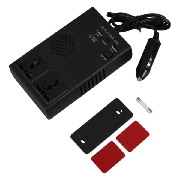 Olesson 1664 12-24V Type-C+ Çift Usbli 200W Araç Power Inverter Fiyatı - Merter Elektronik