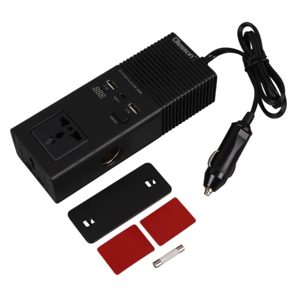 Olesson 1665 12-24V Type-C+ Çift Usbli 200W Araç Power Inverter Fiyatı - Merter Elektronik