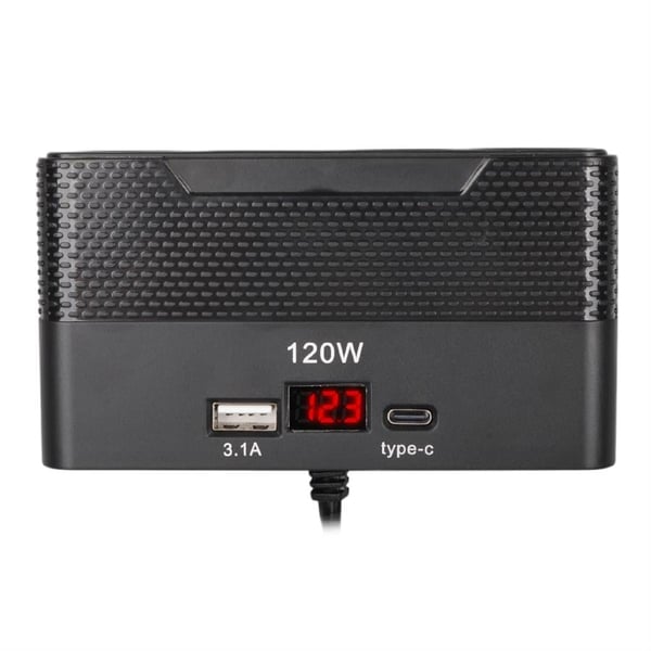 Olesson 2014 12-24V 4Lü Type-C + Usbli 120W 80 Cm Kablolu Araç Çakmak Çoklayıcı Fiyatı - Merter Elektronik
