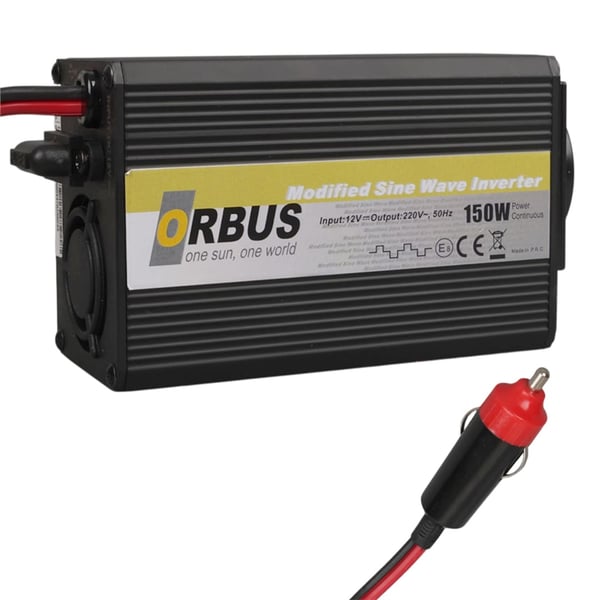 Orbus MS150W 150W 12V DC - 220V AC Modifiye Sinüs Araç Çakmaklık İnverteri Fiyatı - Merter Elektronik
