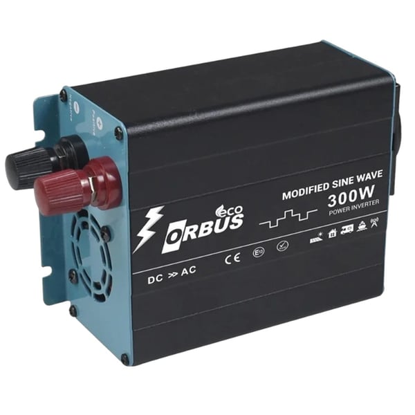 ORBUS MSE300W 12 VOLT -300 WATT 220V AC50HZ 600 WATT SURGE ECO MODİFİED SİNUS İNVERTER Fiyatı - Merter Elektronik