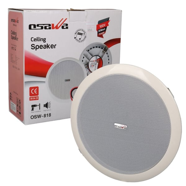 Osawa OSW-818 20 Cm Alçıpan Trafolu Hoparlör Beyaz Fiyatı - Merter Elektronik