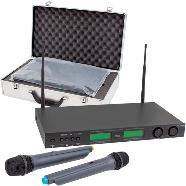 OSAWA PM-U888 2X16 KANAL UHF KABLOSUZ 2 EL MİKROFON SİSTEMİ