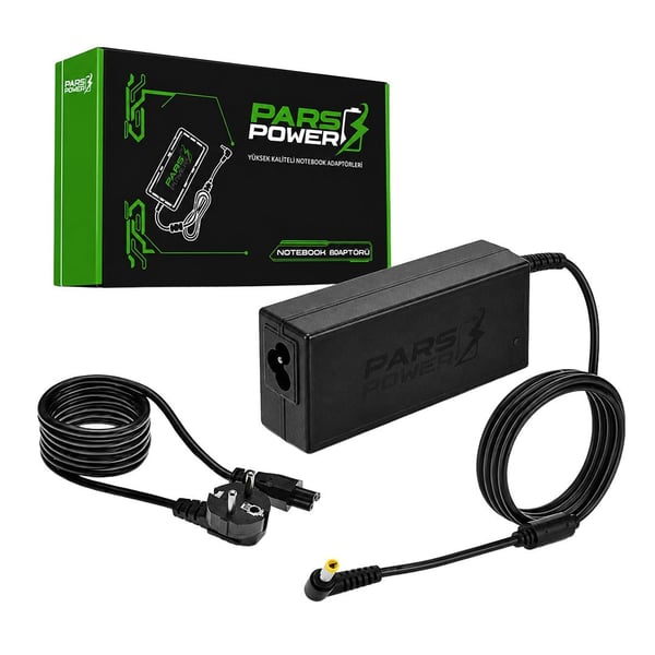 PARSPOWER PRS-004 PLASTİK KASA 19V 4.74A 90W (5.5*1.7MM) STANDART NOTEBOOK ADAPTÖR Fiyatı - Merter Elektronik