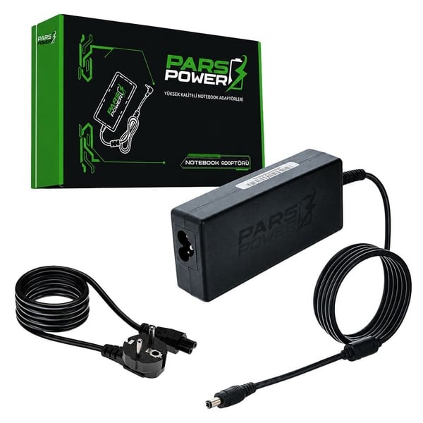 PARSPOWER PRS-060 PLASTİK KASA 19V 3.16A 60W (5.5*3.0MM) STANDART NOTEBOOK ADAPTÖR Fiyatı - Merter Elektronik