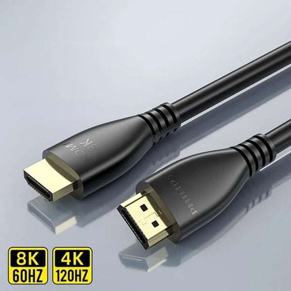 PHİLİPS 1.5 METRE 8K-60HZ 4K-120HZ V2.1 HDMI GÖRÜNTÜ KABLOSU (SWV7250/93-T-1.5)