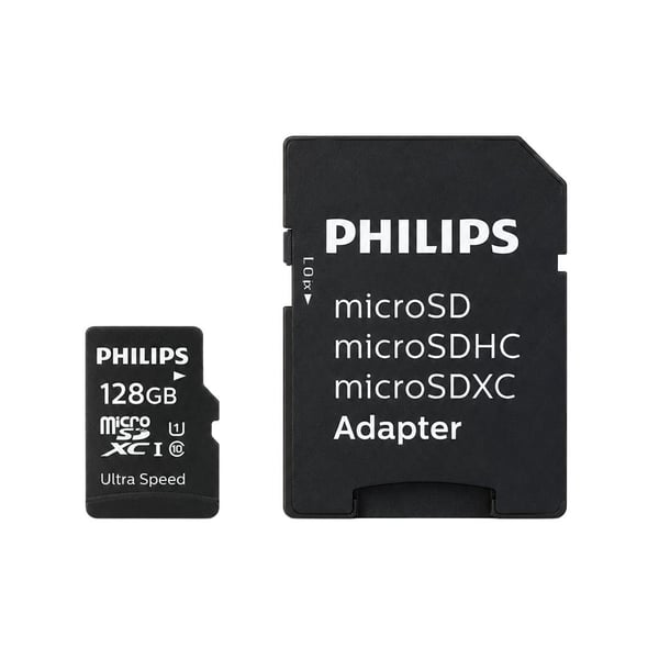 Philips FM12MP45B/00 128GB Class10 UHS-I U1 TF Adaptörlü Micro SDXC Hafıza Kartı Fiyatı - Merter Elektronik