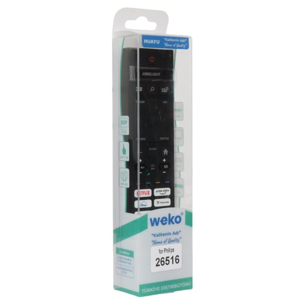 Philips HPH261-43PUS8510/12-50PUS8349-55OLED759-65PML9019-85PUS8510 Netflix-Prime Video- Youtube- Disney Plus Tuşlu Ses Komutsuz Lcd-Led Tv Kumanda Fiyatı - Merter Elektronik