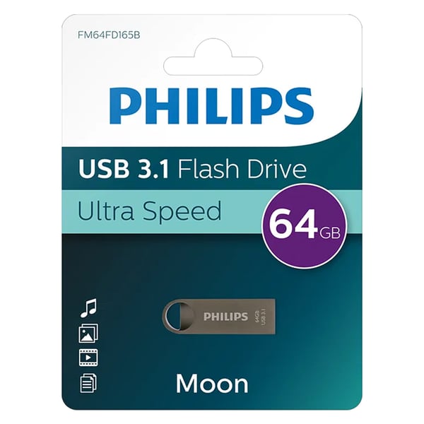 Philips Moon FM64FD165B/00 64GB USB 3.1 Flash Bellek Fiyatı - Merter Elektronik