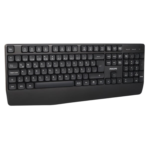 Philips SPT6348B USB Kablosuz Ofis Tipi Siyah Numpadli Türkçe Q Klavye Mouse Seti Fiyatı - Merter Elektronik
