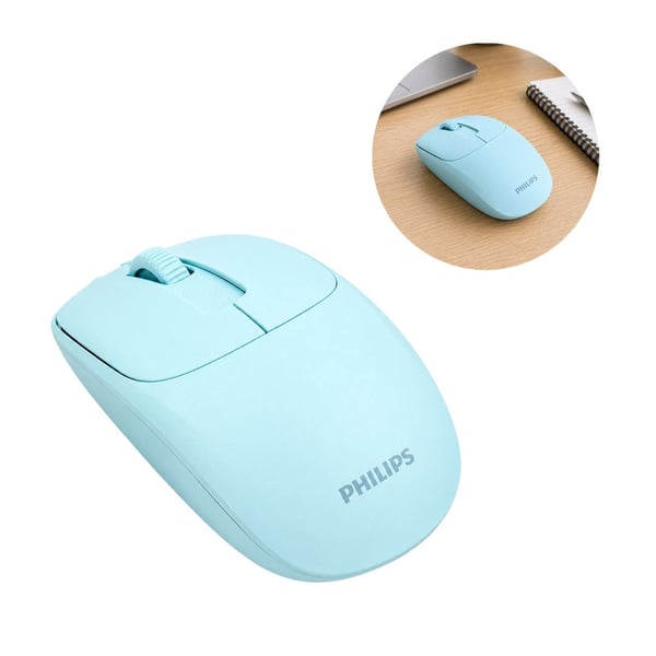 PHILIPS SPK7398WJ/38 1600 DPI SESSİZ TIKLAMA MAVİ KABLOSUZ OFİS MOUSE