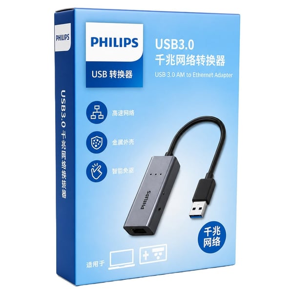 PHILIPS SWR1609H/93 USB TO RJ45 20 CM ÇEVİRİCİ KABLO