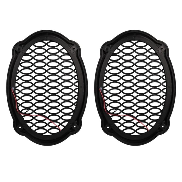 POKE PK-5052 TURUNCU OVAL LEDLİ HOPARLÖR KAPAK (2'Lİ PAKET)
