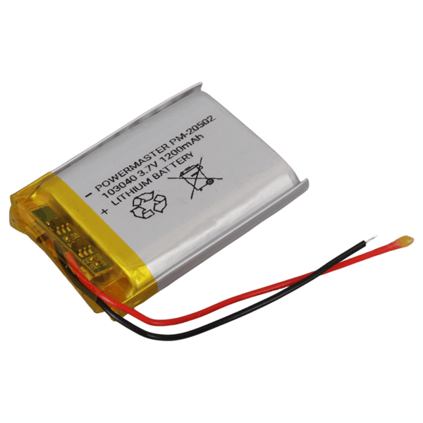 PowerMaster 103040 3.7 Volt 1200 mAh Lityum Polimer Pil Fiyatı - Merter Elektronik