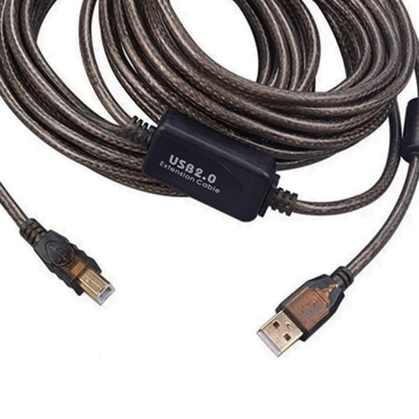 POWERMASTER 2.0 ŞEFFAF ÇİP SETLİ 10 METRE USB YAZICI KABLOSU