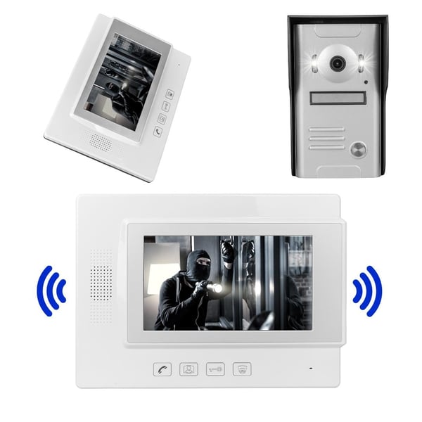 POWERMASTER 37M 1 DAİRE 7 GÖRÜNTÜLÜ 2 İÇ 1 DIŞ DİAFON KAPI ZİLİ INTERKOM AKILLI EV GÜVENLİĞİ SİSTEMİ