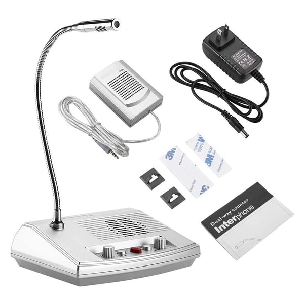 POWERMASTER 9906 INTERCOM ÇİFT YÖNLÜ VEZNE GİŞE MİKROFON SETİ