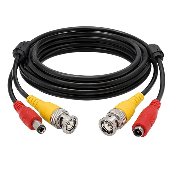 Powermaster Bnc-Bnc Kablo+Power Kablo Dişi-Erkek Jack'lı 15 Metre Fiyatı - Merter Elektronik