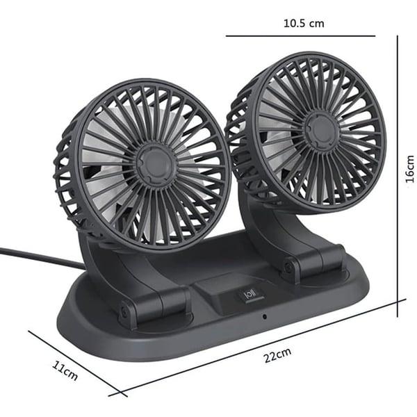 Powermaster Fan10 12 Volt Dc Çakmaklıklı Mini 2Li Plastik Araç Fanı Fiyatı - Merter Elektronik