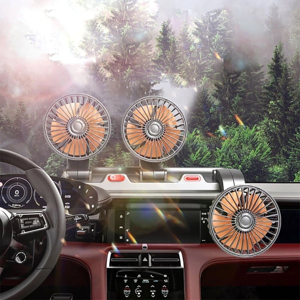 Powermaster Fan40 12 Volt Dc Çakmaklıklı Mini 3Lü Plastik Araç Fanı Fiyatı - Merter Elektronik