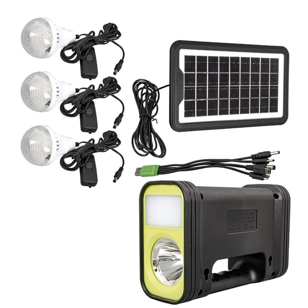 Powermaster GD-12 Solar Panelli 3 Ampullü Solar Işıldak Fener Fiyatı - Merter Elektronik