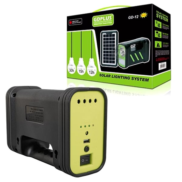 Powermaster GD-12 Solar Panelli 3 Ampullü Solar Işıldak Fener Fiyatı - Merter Elektronik