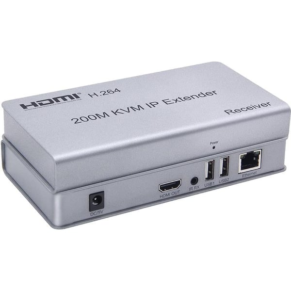 POWERMASTER HDMI-USB KVM EXTENDER UZATMA 200 METRE FULL HD 1080P DESTEĞİ (CAT5-CAT6-CAT7)
