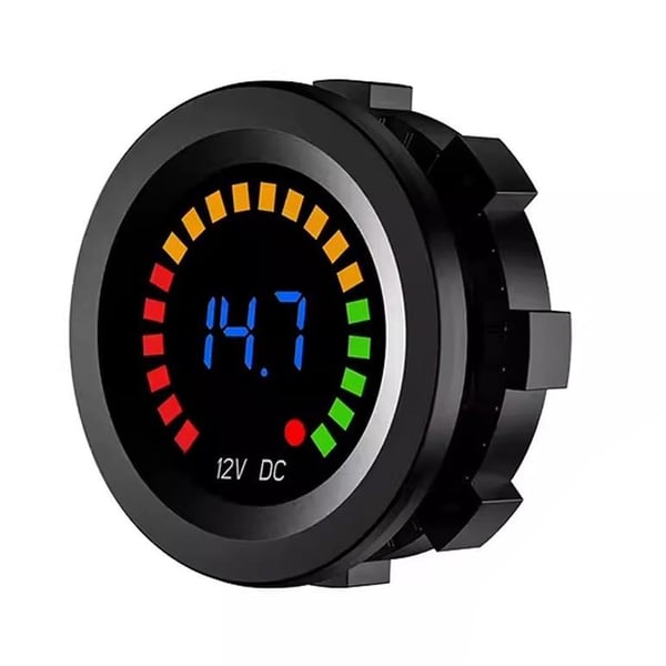 PowerMaster IC-230E 6-18 Volt Voltmetre Pano Tipi Akü Göstergeli 28 Mm Fiyatı - Merter Elektronik