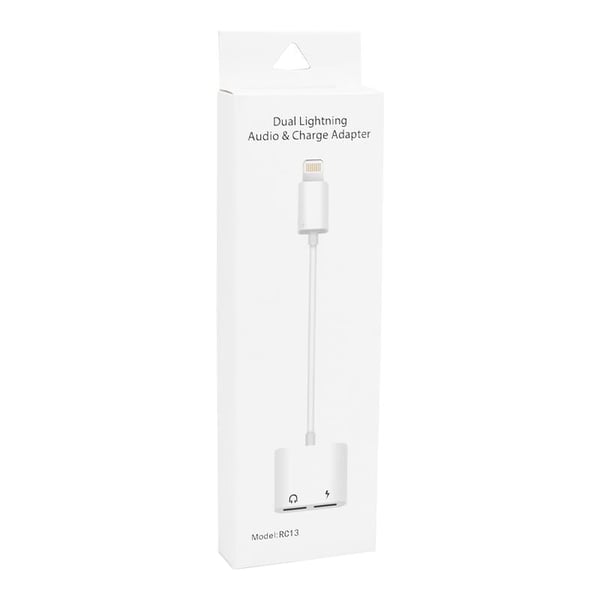 POWERMASTER J-008/RC-13 IPHONE LIGHTNING ŞARJ VE KULAKLIK ÇEVİRİCİ KABLO ADAPTÖR