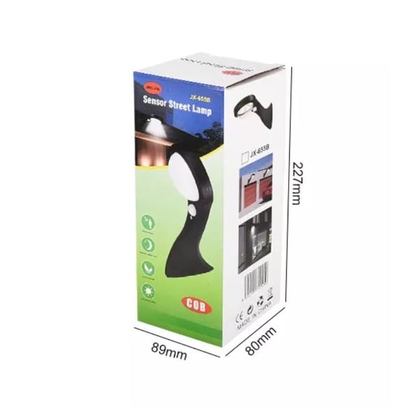 POWERMASTER JX-655A HAREKET SENSÖRLÜ 3 MODLU COB LEDLİ SOLAR SOKAK DUVAR LAMBASI