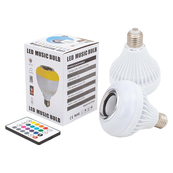 POWERMASTER OM-30 BLUETOOTH MÜZİK ÇALAR KUMANDALI RGB LED AMPUL