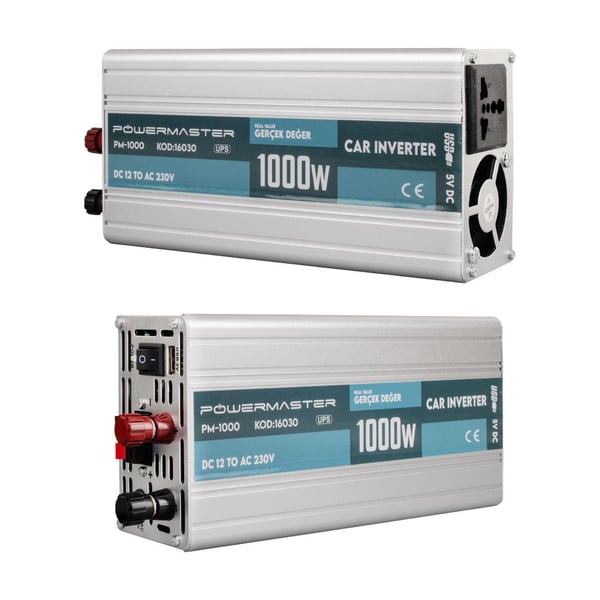 POWERMASTER PM-1000 12 VOLT - 1000 WATT ŞARJLI UPSLİ INVERTER