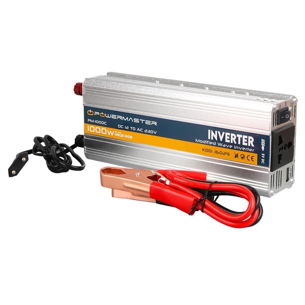 Powermaster PM-1000C 12 Volt 1000 Watt Lcd Ekranlı Power İnvertör Fiyatı - Merter Elektronik